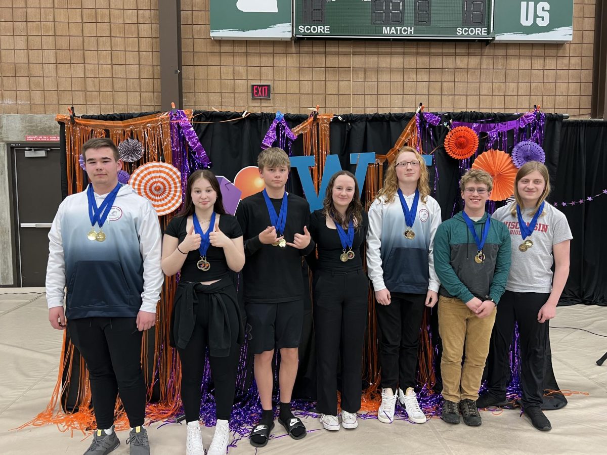 High School Engineering Team poses after winning state.